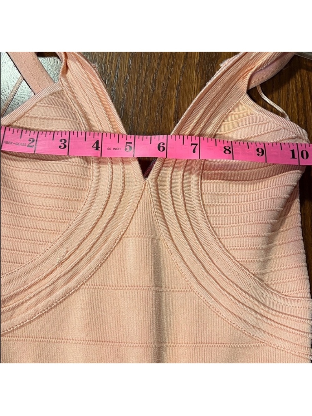 Guess • Women’s XS • Peachy Pink • Sleeveless Bodycon Bandage • Mini Dress - Picture 12 of 13